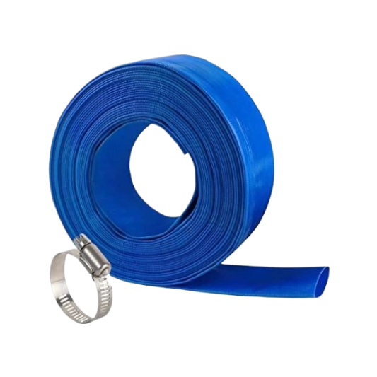 Blue flat hose